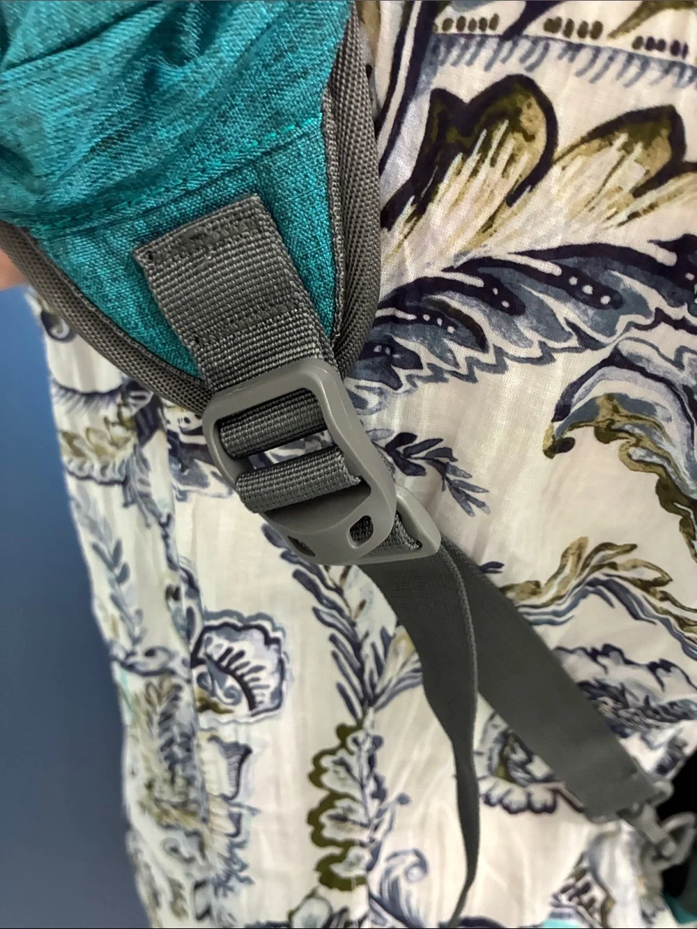 Waterfly Teal Crossbody Sling Bag